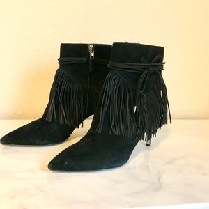 Beautiful Boho Suede Fringed Booties
